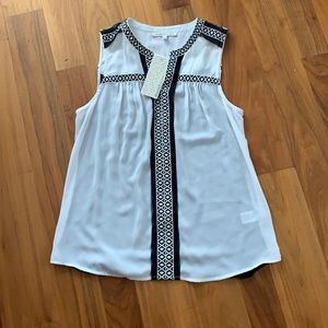 Beautiful black and white tank top with tags